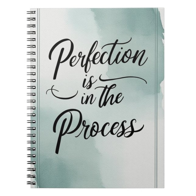 Carnet La perfection est dans le processus (Devant)