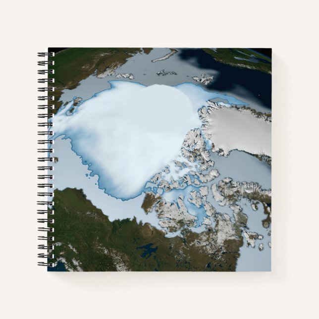 Carnet La Planète Terre Montre La Couverture De Glace De  (Devant)