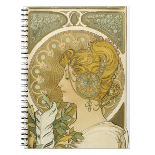 Carnet La Plume d'Alphonse Mucha