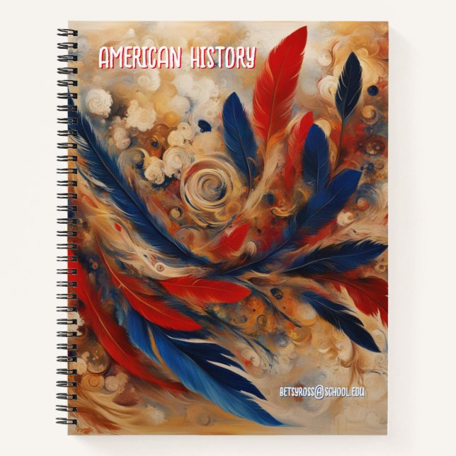 Carnet La Plume de la liberté : l'essence de l'histoire a (Devant)