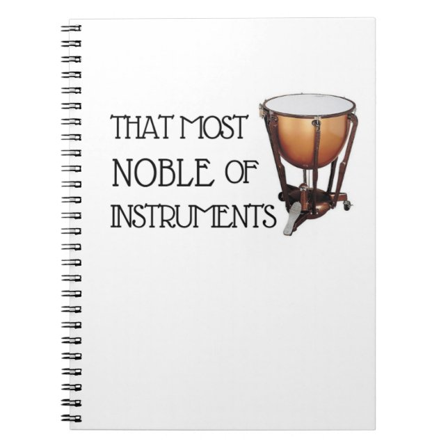 Carnet La plus noble des instruments - Timpani (Devant)