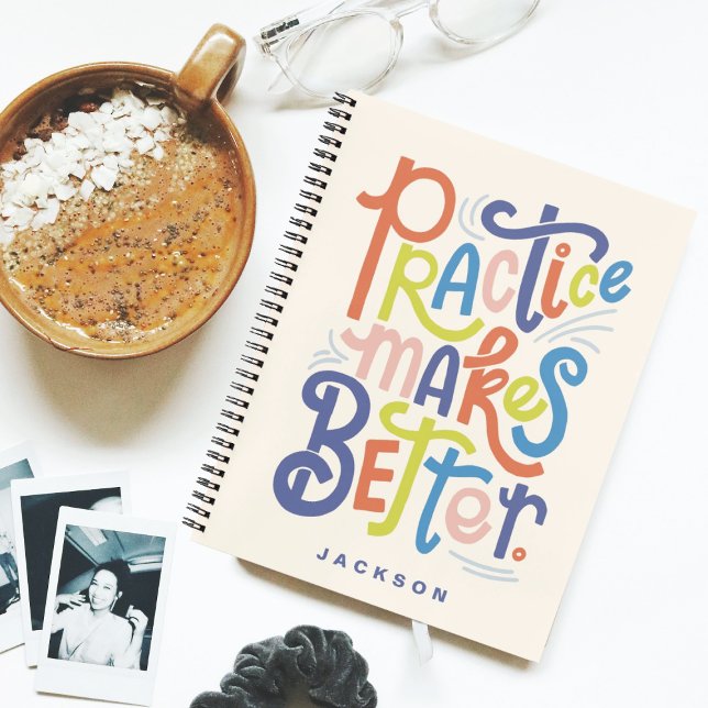 Carnet La pratique améliore (Créateur téléchargé)