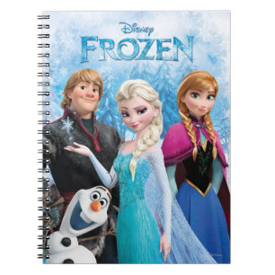 Carnet La Reine des neiges de Disney   Anna, Elsa, Kristo