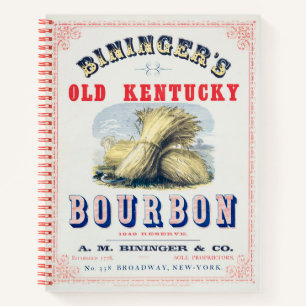 Carnet La réserve du vieux Kentucky Bourbon 1849 de Binin