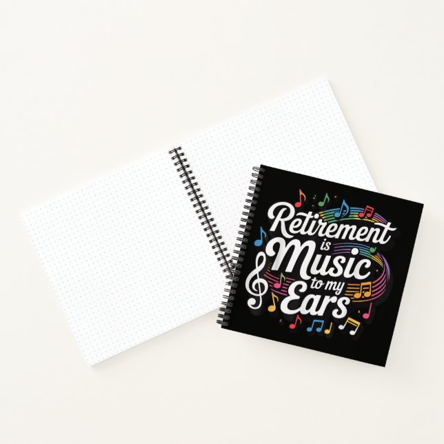 Carnet La retraite est musique à mes oreilles (Intérieur)