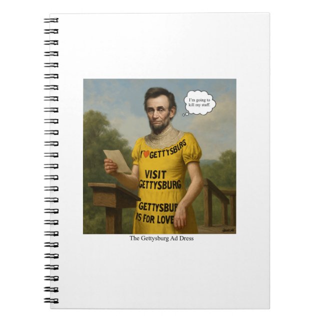 Carnet La robe publicitaire Gettysburg (Devant)