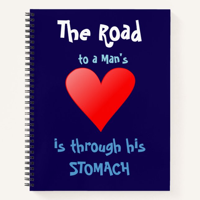Carnet La route vers le coeur d'un homme (Devant)