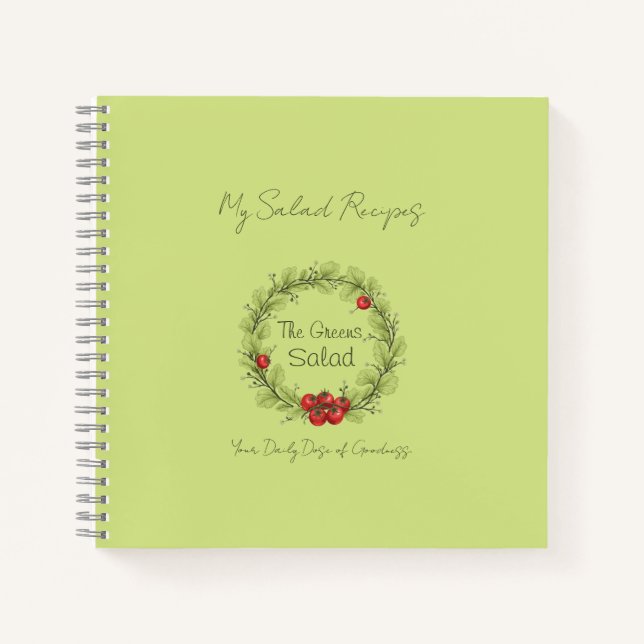 Carnet La salade des Verts (Devant)