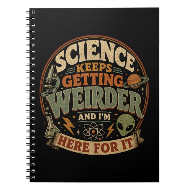 Carnet La science devient de plus en plus bizarre et j'ad (Devant)