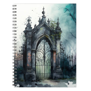 Carnet La série de portes du cimetière gothique Design 11