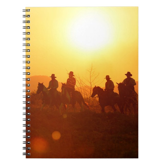 Carnet La silhouette du cavalier comme costume cowboy (Devant)