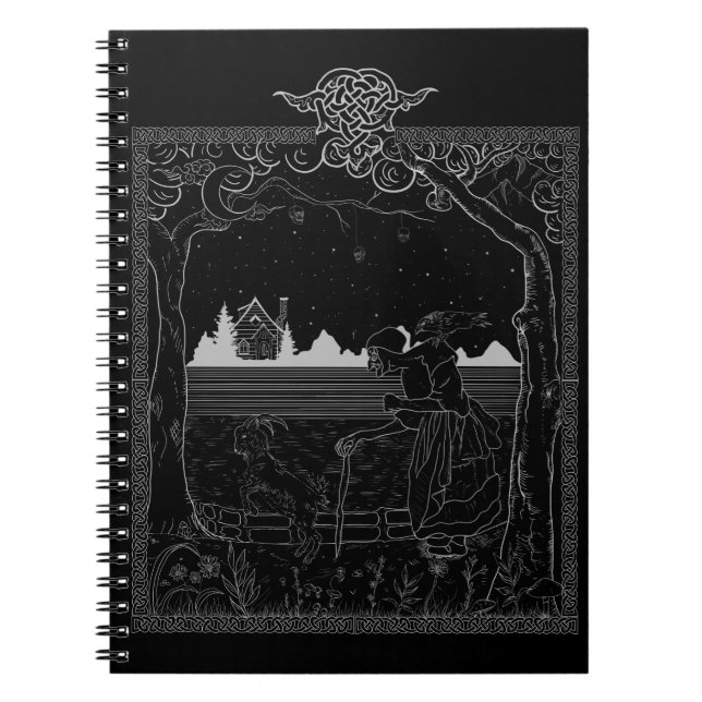 Carnet La sorcière dans le bois : Conte Folktale Inracont (Devant)