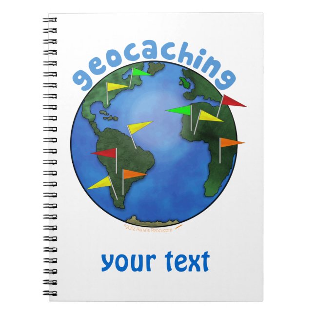 Carnet La terre bleue avec la coutume de Geocaching de (Devant)