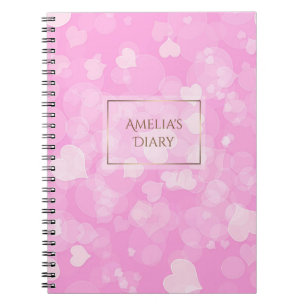 Carnet La texture abstraite du valentine de rose de