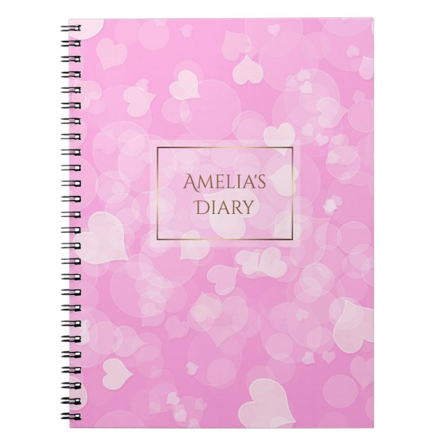 Carnet La texture abstraite du valentine de rose de (Devant)