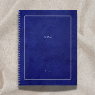 Carnet La Thèse Cuir Indigo & Argent Diplômé