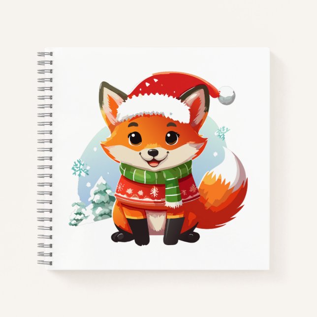 Carnet La veille de Noël de Little Fox (Devant)
