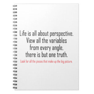 Carnet La vie, c'est la perspective