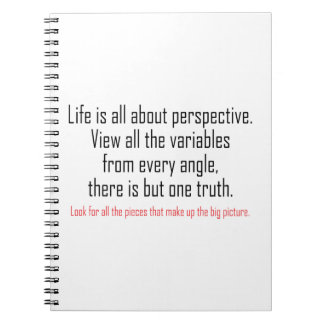 Carnet La vie, c'est la perspective