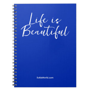 Carnet La Vie Est Belle Bleu Nom commercial Blog Marque