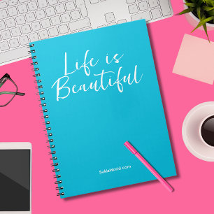Carnet La Vie Est Belle Marque Turquoise Business Blog