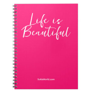 Carnet La Vie Est Belle Nom commercial rose Marque du b