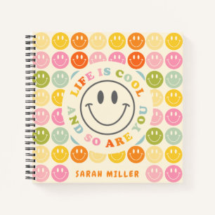 Carnet La vie est Cool heureux visage souriant Emoji