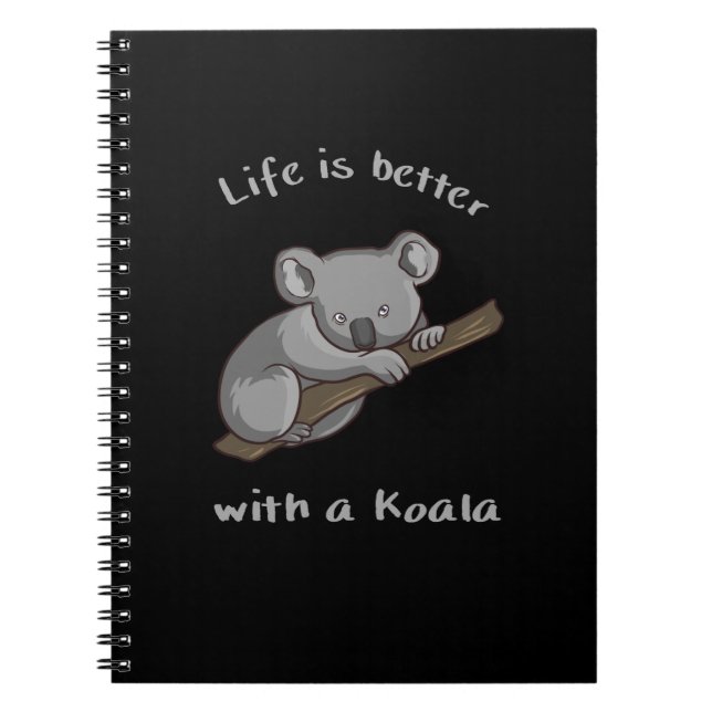 Carnet La Vie Est Meilleure Avec Koala (Devant)