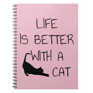 Carnet La Vie Est Meilleure Avec Un Chat - Amoureux de le