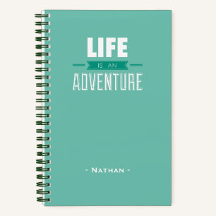 Carnet La vie est un devis d'aventure Voyage personnalisé