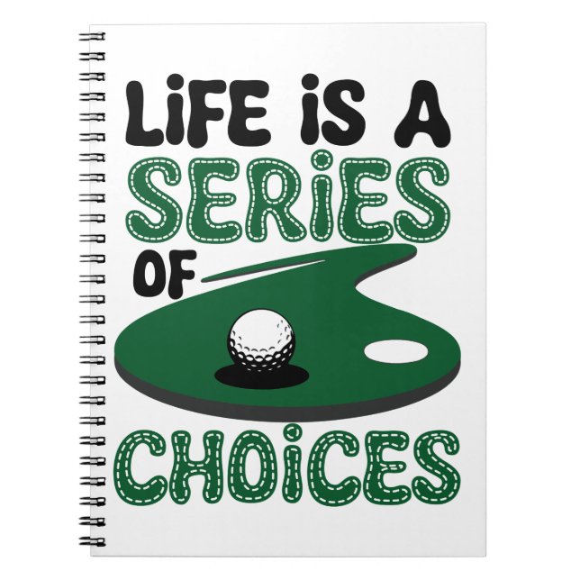 Carnet La vie est une série de choix, Golf (Devant)