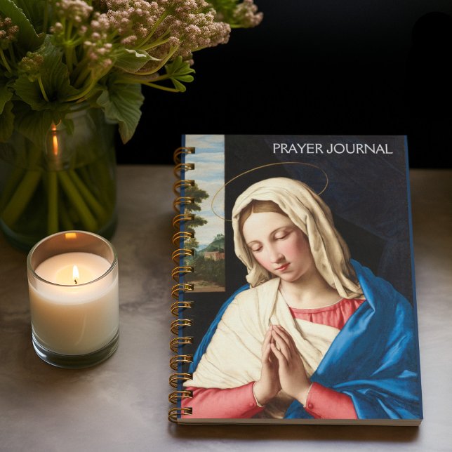 Carnet La Vierge à la prière, un paysage au-delà (Créateur téléchargé)