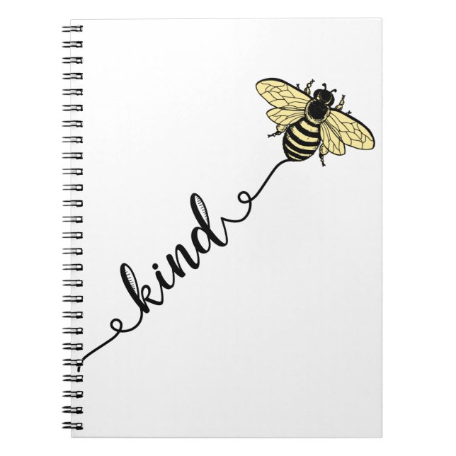 Carnet L'abeille jaune 'espèce d'abeille' Design graphiqu (Devant)
