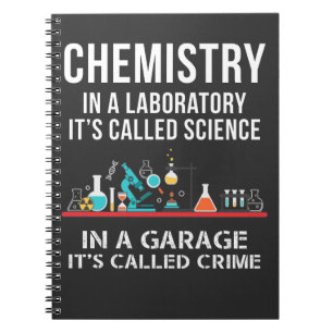 Carnet Laboratoire de chimie Sciences Garage Crime Chemis