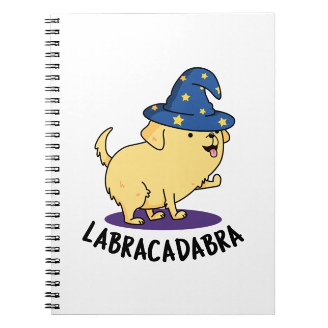 Carnet Labra-cadabra Funny Labrador Magique Chien Pun (Devant)
