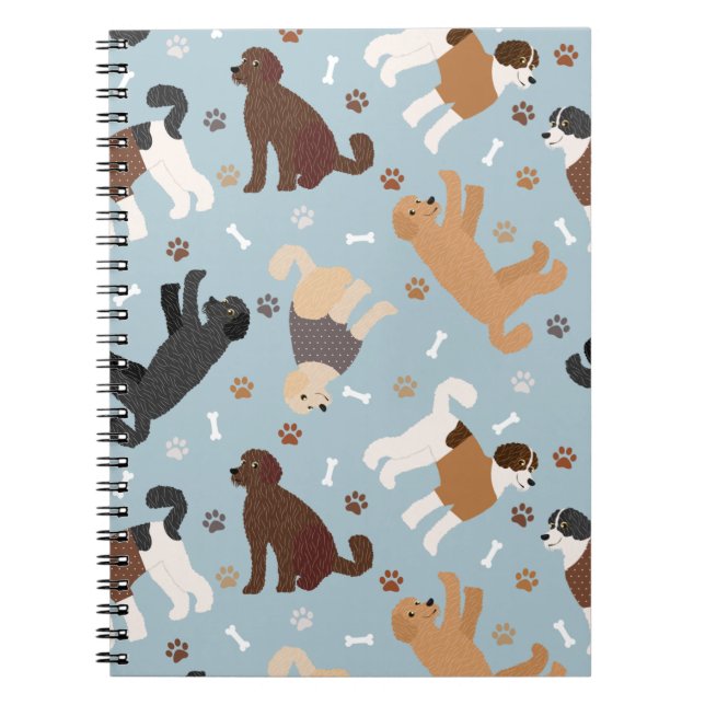 Carnet Labradoodle / Os et pattes Goldendoodle (Devant)