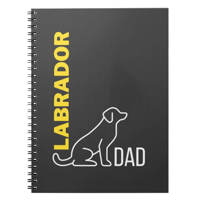 Carnet Labrador Dad, Dog Dad Gig, Labrador Retriever Chie (Devant)