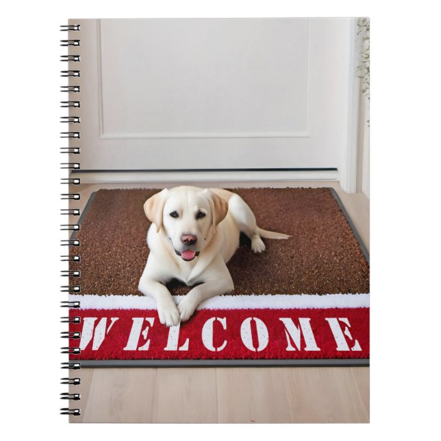 Carnet Labrador Retriever On Welcome Mat (Devant)