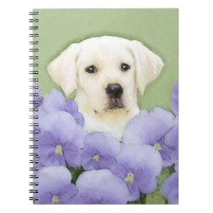 Carnet Labrador Retriever Puppy Painting Original Chien A