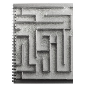 Carnet Labyrinthe argenté