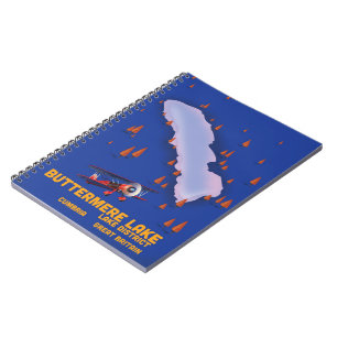 Carnet Lac Buttermere, affiche de voyage du district des