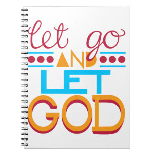 Carnet Lâche prise et laisse DIEU (Typographie originale)
