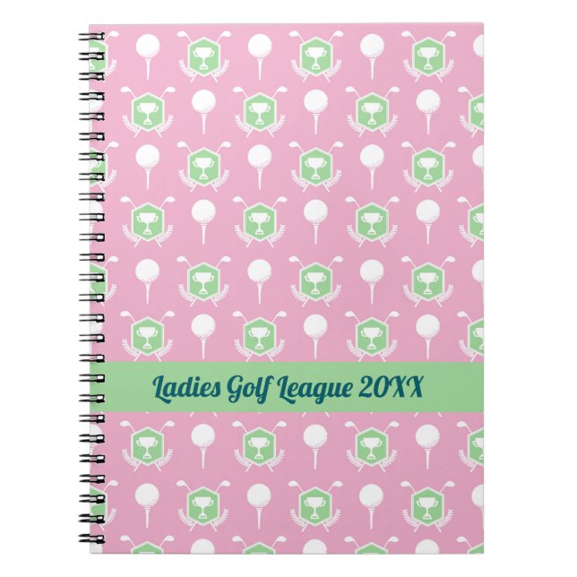 Carnet Ladies Golf League Spiral Notepad (Devant)