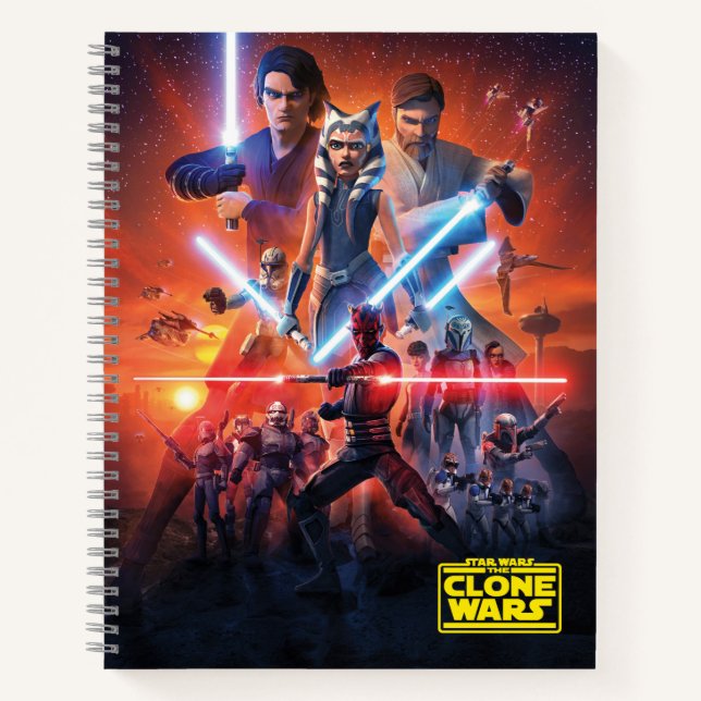 Carnet L'affiche Clone Wars (Devant)