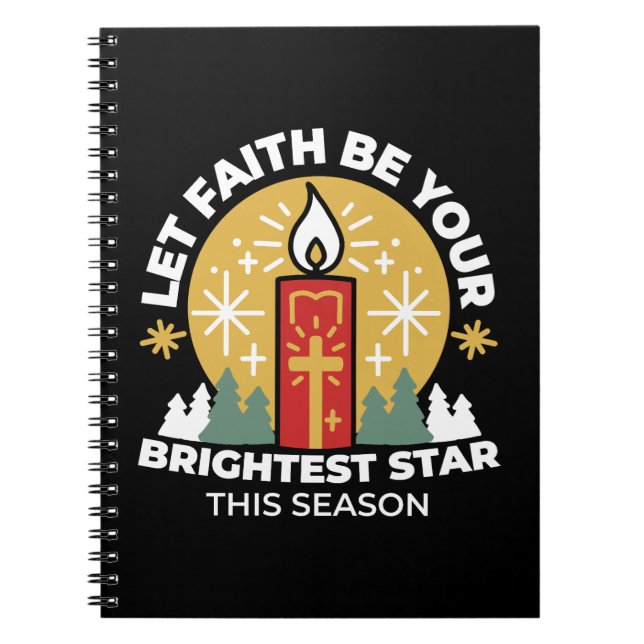 Carnet Laissez Faith être votre plus brillant Star Candle (Devant)
