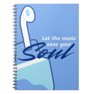carnet "Laissez la musique faciliter votre âme"