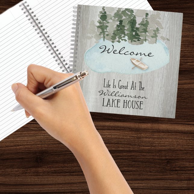 Carnet Lake House Commentaires Clients Location de vacanc (Lake House Summer Vacation Rental Sign In Book)