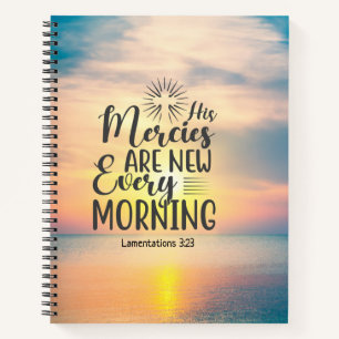 Carnet Lamentations 3:23 Ses Mérites Nouveaux Tous Les Ma