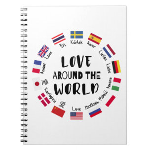 Carnet L'amour autour des langues du monde