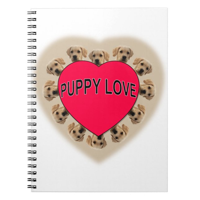 Carnet L'amour des chiots (Devant)